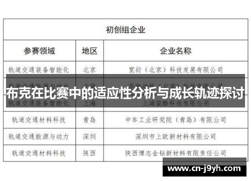 布克在比赛中的适应性分析与成长轨迹探讨